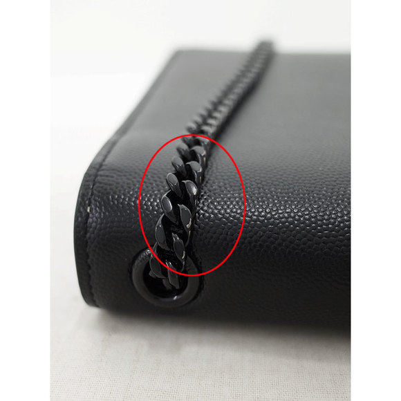 Saint Laurent Satchel Chain Shoulder Bag Black - Picture 7 of 9